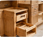 Cabinet pull-out shelving
