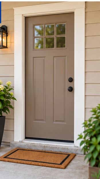 Standard affordable exterior front door