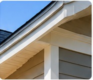 Soffit and exterior siding detail