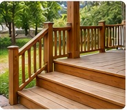 Exterior deck and steps